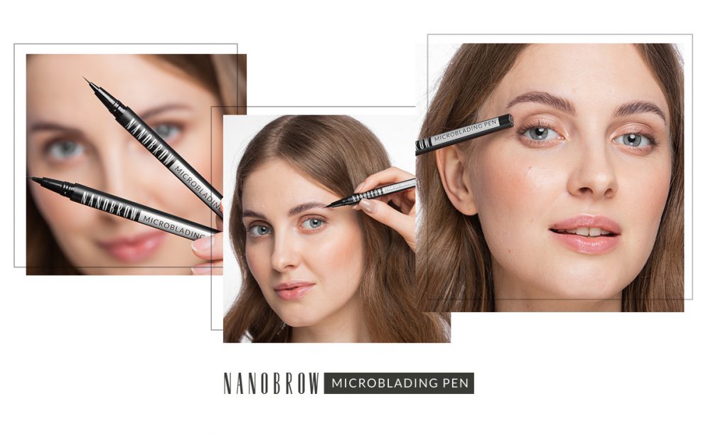 brow pen with microblading effect